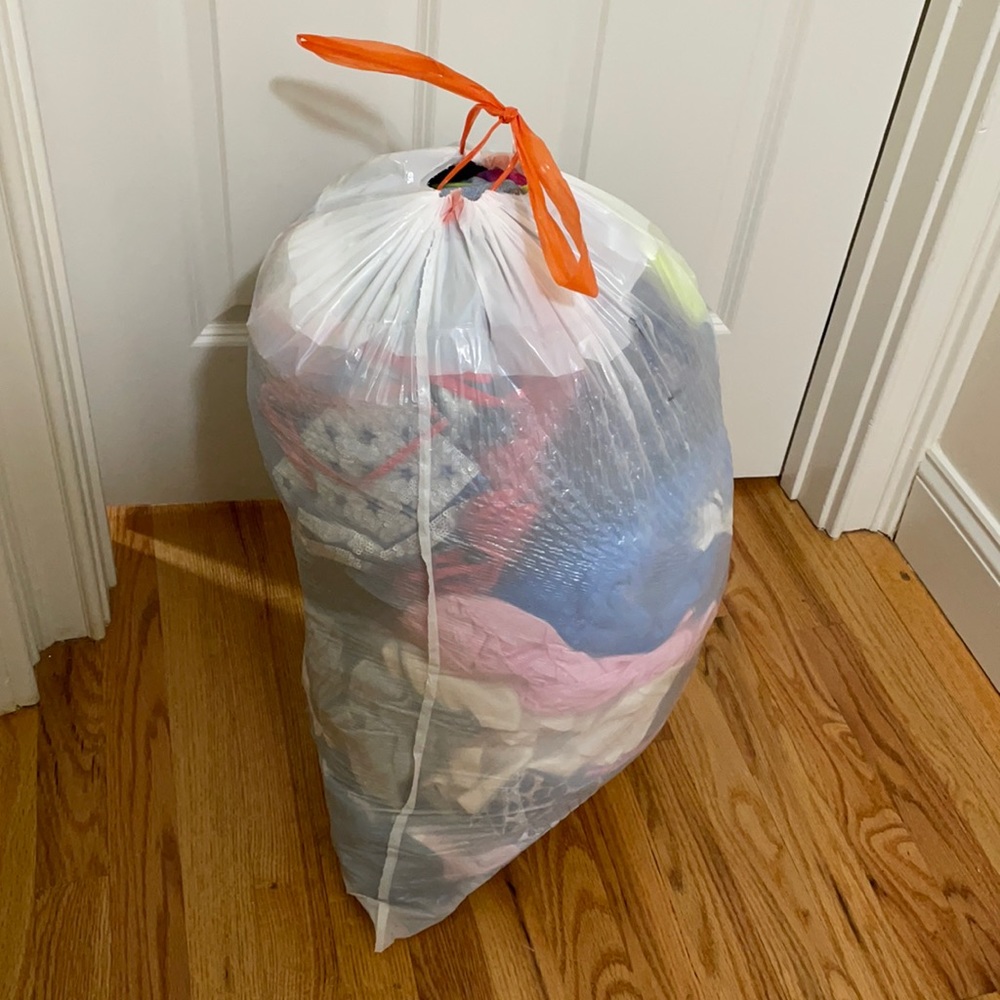 Full trash bag of summer clothes excellent condition!!